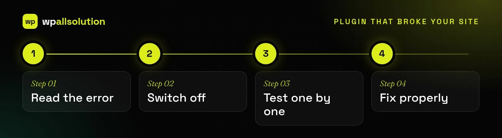 Find the plugin that broke your site: read the error, switch off, test one by one and fix properly